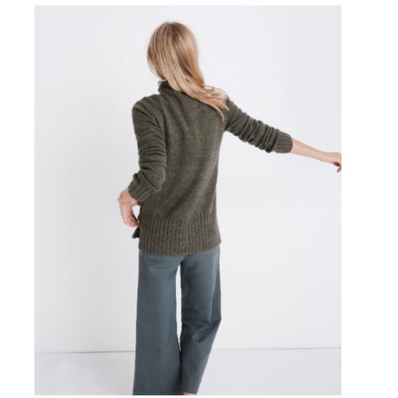 Madewell Donegal Inland Turtleneck Sweater Green - Picture 3 of 7